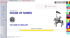 Desktop Screenshot of houseofnames.ie